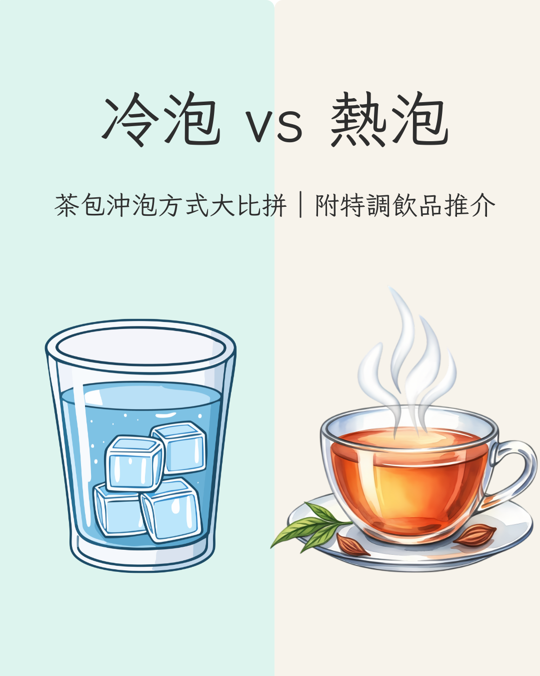冷泡 vs 熱泡茶包：特調飲品的選擇指南