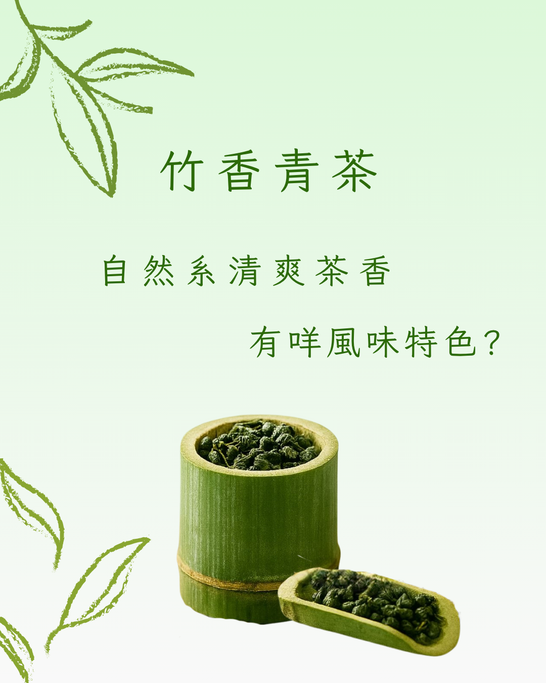 竹香青茶｜自然系清爽茶香，夏天最耐飲嘅茶底之一
