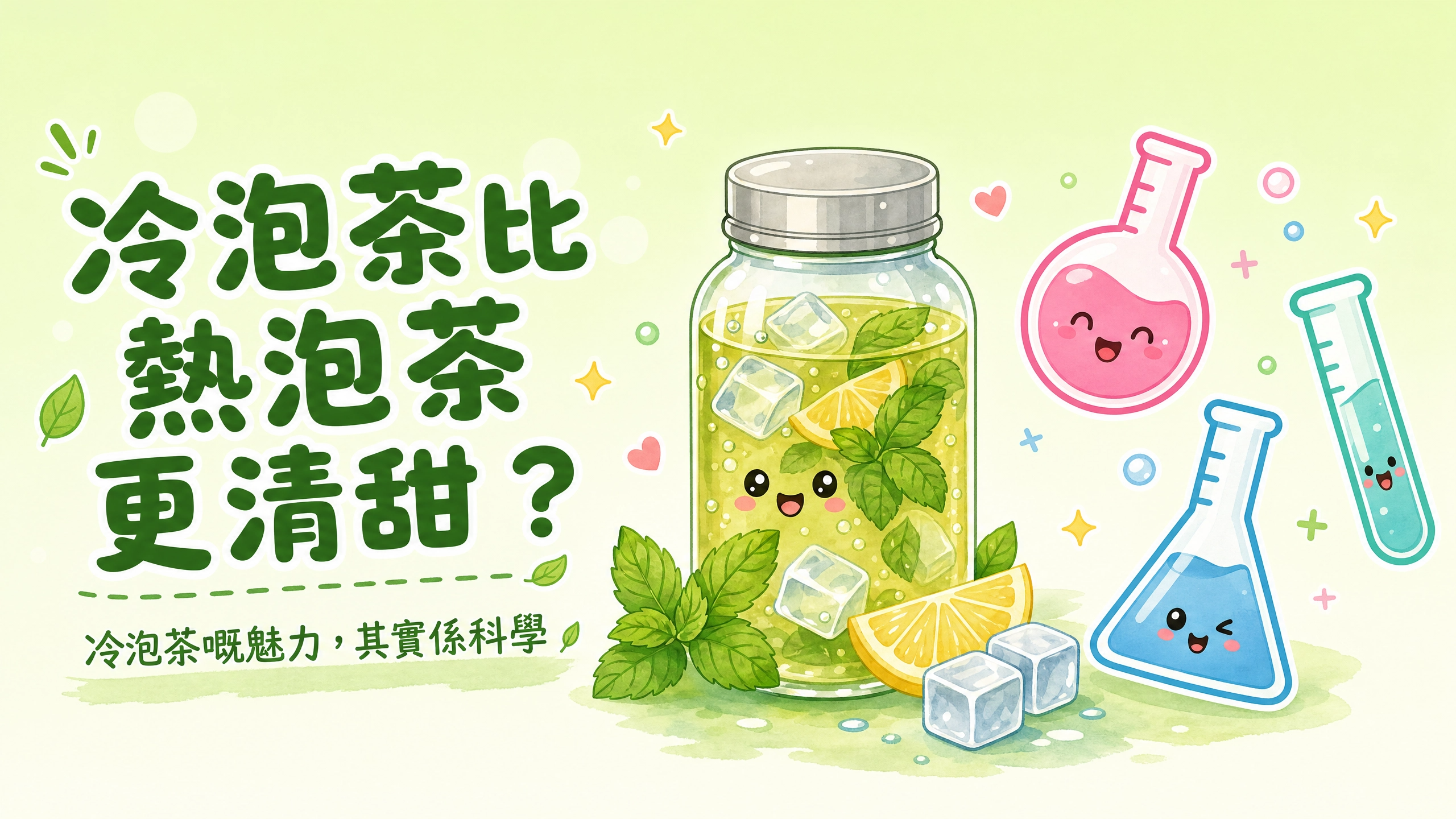 🌿 為何冷泡茶比熱泡茶更清甜？｜飲品店必懂的低溫萃取科學