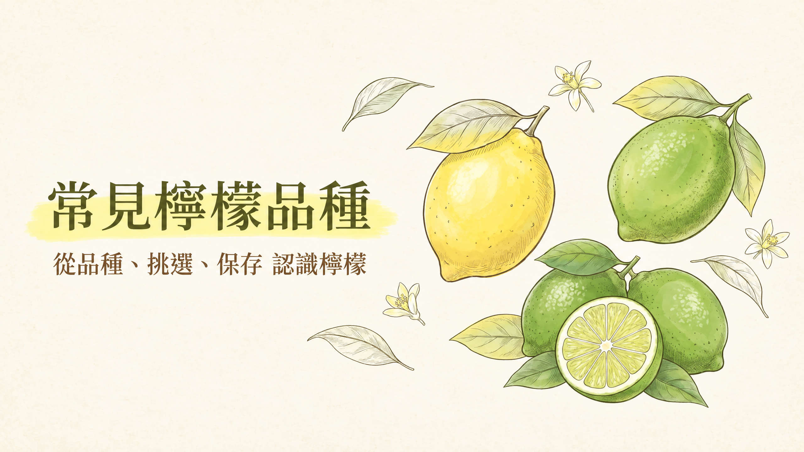 檸檬品種、挑選與保存方法：黃檸檬、香水檸檬、青檸有咩分別？