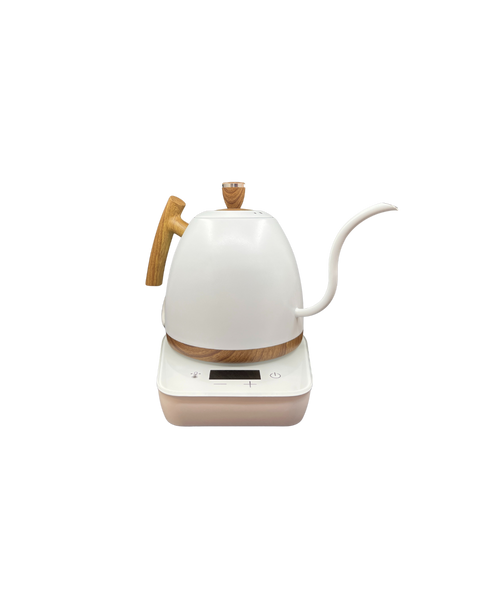 白色控溫手沖壺